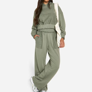 ชุดกีฬาสองชิ้นสำหรับผู้หญิงชุดวอร์มสไตล์ลำลองชุดวอร์มสองชิ้นแนวสตรีทแฟชั่นแบรนด์ตามสั่ง - Product Image 1