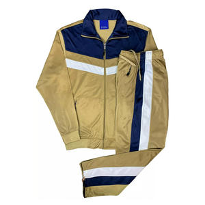 Vente en gros de tendances Combinaison de sport 2 pièces personnalisée Better Life pour homme Ensemble de survêtements de sport décontractés contrastés pour jogging - Product Image 3