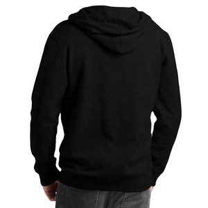 Sweat-shirts à capuche zippés pour hommes en polyester et coton, coupe-vent et respirants, pour l'hiver – Vêtements d'extérieur décontractés - Product Image 2