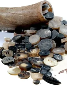 WONDER OVERSEAS 4 trous boutons en corne naturelle Offre Spéciale d'usine tailles rondes colorées pour chemise vêtement décoration paillettes - Product Image 4