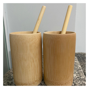 Tasse à thé en bambou naturel, artisanat, vente en gros, offre spéciale, - Product Image 3