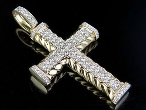 VVS Clarity Moissanite Diamond S925 Colgante de Cruz de Jesús de plata esterlina para hombres y mujeres Joyería fina - Product Image 2