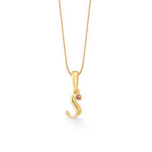 Collier pendentif bouddhiste plaqué or avec diamant, perle et zircon - Product Image 2