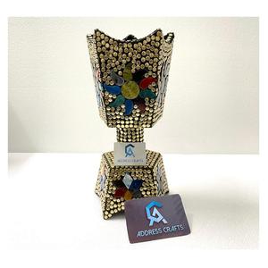 Quemador de incienso con incrustaciones de latón hecho a mano decorativo para regalo de Ramadán Eid, quemador Oud de alta calidad, quemador Bakhoor Mabakhar - Product Image 5