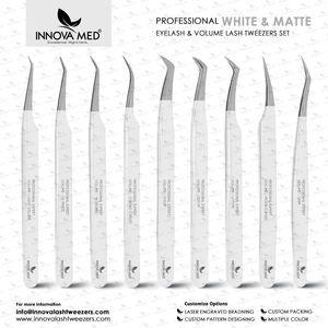 Pinces à cils de haute précision, outil de beauté professionnel pour l'application de cils volumineux et classiques, fournitures de salon - Product Image 3