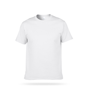 T-shirt unisexe personnalisé vierge de haute qualité à manches courtes avec impression réfléchissante OEM 100% coton T-shirt sérigraphie personnalisé pour hommes - Product Image 5