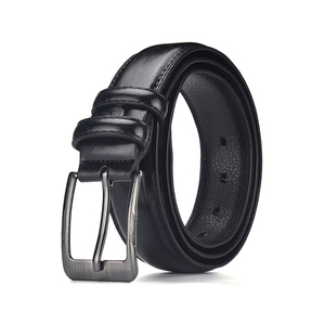 Cinturones informales de cuero genuino de tamaño personalizado de calidad superior con hebilla de acero originales de Pakistán - Product Image 2