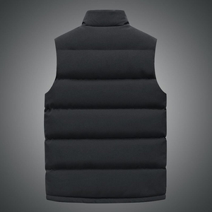 Alta calidad invierno cálido personalizado gran tamaño Casual suelto sólido sin mangas hombres chaleco acolchado al por mayor con servicio OEM último diseño - Product Image 3