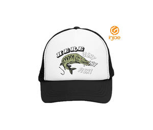 Vente en gros Chapeaux de camionneur en mousse à bord légèrement pré-incurvé avec impression de logo personnalisé Variété de pêche Casquettes réglables ODM Vietnam - Product Image 2