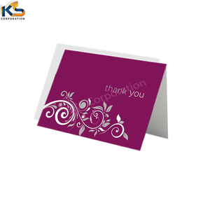 การ์ดอวยพรกระดาษเคลือบพิมพ์ลายสีเต็มรูปแบบดีไซน์สุดหรูสำหรับงานแต่งงานวันเกิดขอบคุณทำจากกระดาษแข็ง - Product Image 5
