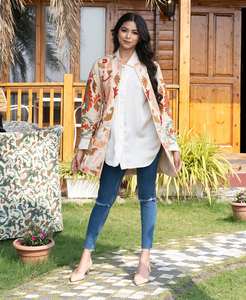 Suzani 2025วินเทจปักลายดอกไม้, แจ็คเก็ตกิโมโนยาวสำหรับผู้หญิงแจ็กเก็ตปักลายดอกไม้ผ้าฝ้ายไซส์เก๋ไก๋สไตล์โบฮีเมียนสำหรับฤดูหนาว - Product Image 2