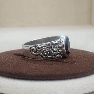 แหวนดีไซเนอร์925เงินสเตอร์ลิงประดับโกเมนแบบวินเทจสุดหรูโรเดียมชุบโรเดียมเครื่องประดับชั้นดี Vermeil ตลอดกาล - Product Image 5