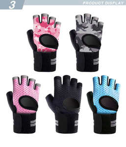 Gants d'entraînement d'haltérophilie avec support de poignet Fitness personnalisé haltérophilie hommes femmes gants de gymnastique unisexe PK Gym & Training - Product Image 1