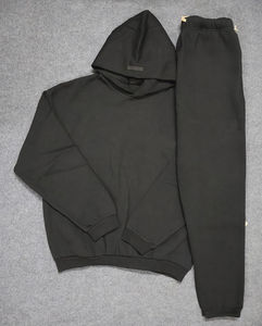 Conjunto Deportivo de Invierno para Hombre, Sudadera con Capucha y Pantalones Jogger, Tejido Transpirable de Poliéster/Algodón, Color Liso, Alta Calidad - Product Image 3