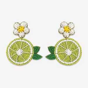 Boucles d'Oreilles Style Européen Américain Bohème Rose Blanc Design Perlé Or Mariage Convient Vente en Gros Western Boucles d'Oreilles Ensemble - Product Image 4