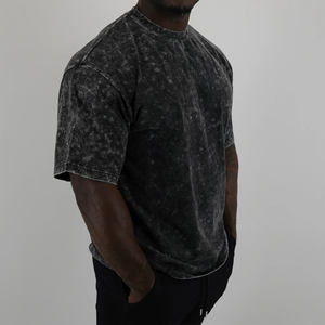 Camisetas lavadas con ácido de la mejor calidad, camisetas lavadas con ácido con logotipo personalizado, crea tu propia idea, camisetas lavadas con ácido - Product Image 5