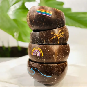 Cuencos de cáscara de coco personalizados fabricados en Vietnam, venta al por mayor, regalo, venta de fábrica, diseño caliente para decoración del hogar - Product Image 3