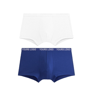 Bóxer de diseño OEM para hombre, 95% algodón, 5% Spandex, cintura personalizada de tiro medio, buena absorción, Proveedor de Ropa interior para hombre - Product Image 1