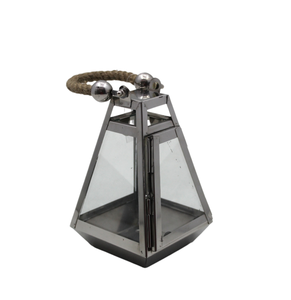 Dessus de Table Décoratif Beau Argent Couleur Nouveau Style Acier/Verre T-Light Titulaire Avec Base Pour La Décoration De Noël - Product Image 1