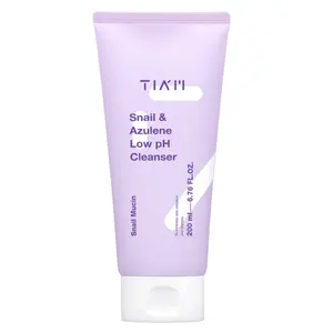 TIAM Snail Azulene Low PH Cleanser Gel Facial Cleanser Snail Secretion Filtrate PH Balancing Anti Acne Skin 200ml