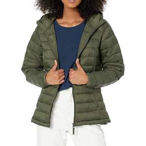 แจ็กเก็ตถักแบบคลาสสิกสำหรับผู้หญิง, เสื้อแจ็กเก็ตขนแกะสไตล์ลำลองทนฝนและซิประบายอากาศได้ดีมีซิปปิด - Product Image 5