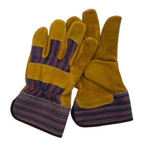 100% High Quality <b>Cow</b> Split Leather Rigger Gloves Hand Protective Sports Gloves for Working and Sports - Product Image 2