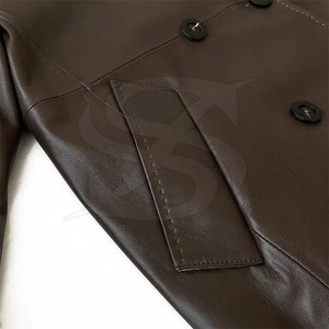 Abrigo de Cuero para Hombre, Estilo Moderno, Hecho con Material Suave y Duradero para Comodidad Invernal y Uso Diario, Disponible en Opciones Personalizadas - Product Image 5