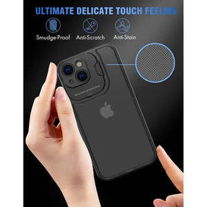 เคสไอโฟน 13 โปร 6.1 พรีเมียมพร้อมขาตั้งฝาครอบกล้อง สีเขียวเข้ม - Product Image 4