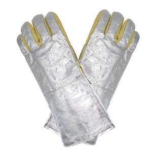 High Quality Polyester Welding Gloves Durable <b>Heat</b> Flame Resistant Breathable Touchscreen Daily Sports Use Strong Protection - Product Image 1