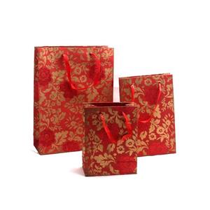 Bolsas de papel Kraft superior con estilo de diseñador hecho a mano personalizado con asas bolsa de transporte de diseñador de cartón rígido hecho a mano reciclado - Product Image 3