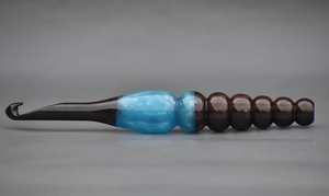 Mélange de résine de bois crochets différentes tailles aiguilles à manche souple graver crochet - Product Image 3