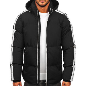 Wholesale Custom Coated Nylon Stand Collar Eco-Friendly Puffer <b>Jacket</b> for Men <b>Winter</b> Solid Colors <b>Waterproof</b> Breathable OEM - Product Image 1