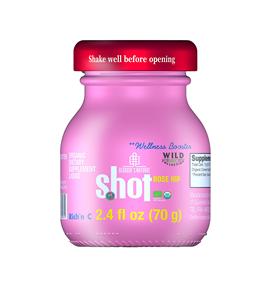 Bebida de Rosa Mosqueta 100% Orgánica, Shots de Jugo de Rosa Mosqueta Concentrado Funcional Orgánico Natural de Georgia en Botellas de 70g - Product Image 1