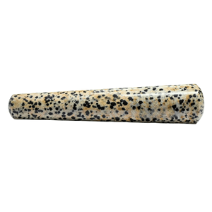 Wholesale Natural Dalmatian Jasper Massage <b>Wand</b> Polished Europe Carved Yoni Relaxation <b>Crystal</b> <b>Wand</b> Feng Shui Healing Technique - Product Image 2