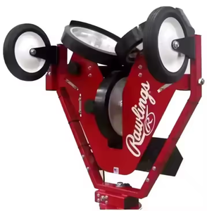 NUEVA Máquina Lanzapelotas de Béisbol Red Steel Spinball Wizard de 3 Ruedas con Fuente de Alimentación, Batería de Litio, Unisex, para Adultos, Origen Estadounidense - Product Image 1