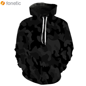 Sudadera con capucha de camuflaje con patrón sólido para hombres profesionales Ropa de calle de invierno con mangas completas de peso ligero Nuevo diseño Venta caliente - Product Image 2