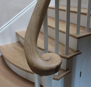 Raccord de main courante en bois de peuplier massif 7045 de haute qualité pour la décoration d'escalier en caoutchouc Material-EFS Thanh - Product Image 5