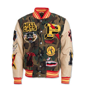 Veste universitaire personnalisée avec logo Broderie chenille personnalisée Veste de baseball OEM avec design pour hommes - Product Image 1