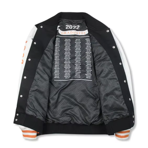 Veste universitaire en fourrure de mouton respirante d'hiver OEM, broderie personnalisée, manches longues, coupe ajustée décontractée pour hommes - Product Image 5