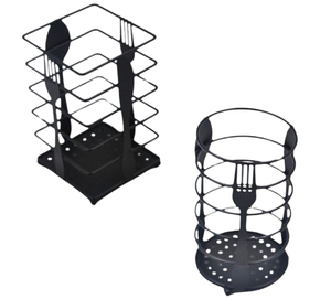 Luxury Quality Modern Luxury Metal Black Powder Coated Eco-Friendly Flatware Tableware Holder for Dining Table Centrepiece - Product Image 5