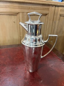 Shaker à Cocktail Art Deco Asprey Argent Plaqué Lait Baratte Shaker à Cocktail Martelé Personnalisé de haute qualité Outils de Barman Boisson - Product Image 2