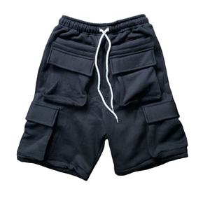 กางเกงขาสั้นสำหรับผู้ชาย,กางเกงคาร์โก้หลายกระเป๋าผ้าเชือกปิดกางเกงลำลองเสื้อผ้าสำหรับฤดูร้อน - Product Image 1