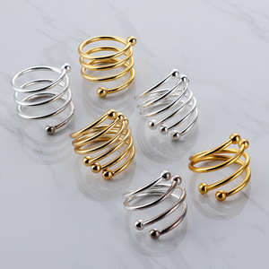 Anneau de serviette en métal érable classique élégant, écologique, durable, accessoire de table pour hôtels, restaurants, fêtes, repas en famille, en vrac - Product Image 3