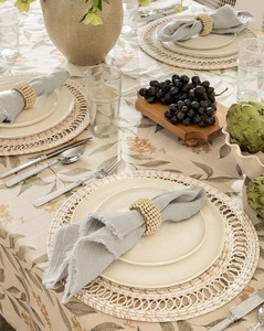 Napperon rond en rotin Produits écologiques Fabriqué au Vietnam Décoration de table Napperon tissé Vente en gros Moderne - Product Image 3