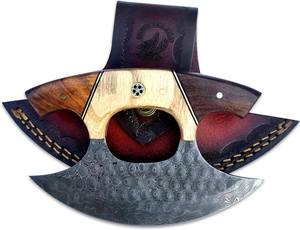 Cuchillo Ulu Personalizado de Acero Inoxidable al por Mayor, Cuchillo para Pizza Personalizable OEM, el Más Vendido, Calidad Industrial Premium, Logotipo Personalizado - Product Image 2