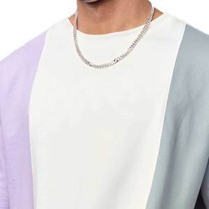 Prix de gros Street Wear T-shirt surdimensionné pour hommes Logo personnalisé solide 100% coton séchage rapide respirant décontracté - Product Image 4