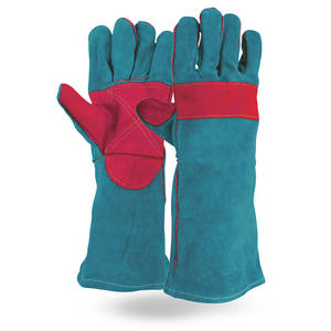 Gants de soudage en cuir de vachette renforcé, résistants à l'abrasion, ignifuges, pour la construction et la lutte contre les incendies - Product Image 4