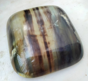 Ensaladera de cuerno de búfalo Natural pulido, mesa de comedor elegante, Plato decorativo, bandeja para fruta seca, cuenco de cuerno hecho a mano - Product Image 3