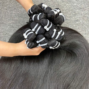 VQHAIR Extensions de cheveux humains vierges Remy 100% naturels vietnamiens doublement étirés, tissage de cheveux bouclés birmans, double trame, 100g - Product Image 6