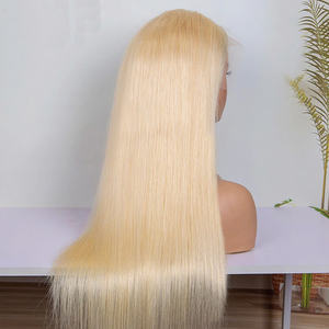 Vente en gros 613 Blonde Lace Front Perruque Cheveux Humains Blonde Perruque de Cheveux Humains - Product Image 4